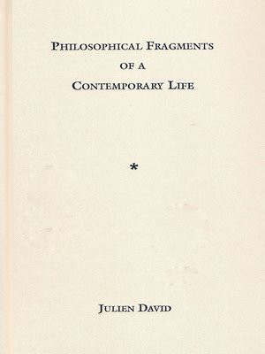 cover image of Philosophical Fragments of a Contemporary Life